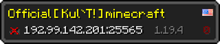 Userbar 320x64 in minecraft style for 192.99.142.201:25565