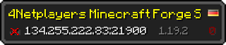 Userbar 320x64 in minecraft style for 134.255.222.83:21900