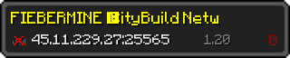 Userbar 320x64 in minecraft style for 45.11.229.27:25565