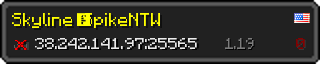 Userbar 320x64 in Minecraft-Stil für den Server 38.242.141.97:25565