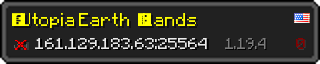 Userbar 320x64 in Minecraft-Stil für den Server 161.129.183.63:25564