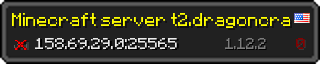 Userbar 320x64 in minecraft style for 158.69.29.0:25565