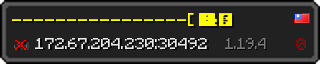 Userbar 320x64 in Minecraft-Stil für den Server 172.67.204.230:30492