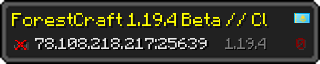 Userbar 320x64 in minecraft style for 78.108.218.217:25639