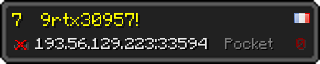 Userbar 320x64 in minecraft style for 193.56.129.223:33594