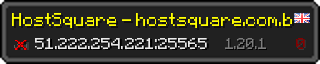 Userbar 320x64 in Minecraft-Stil für den Server 51.222.254.221:25565