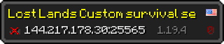 Userbar 320x64 in Minecraft-Stil für den Server 144.217.178.30:25565