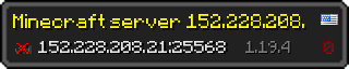 Юзербар 320x64 в стиле майнкрафт для сервера 152.228.208.21:25568