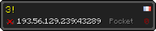 Userbar 320x64 in Minecraft-Stil für den Server 193.56.129.239:43289