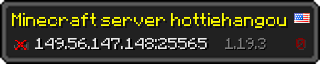 Userbar 320x64 in Minecraft-Stil für den Server 149.56.147.148:25565