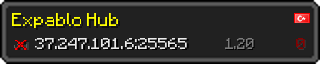 Userbar 320x64 in minecraft style for 37.247.101.6:25565