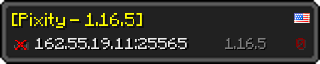 Userbar 320x64 in Minecraft-Stil für den Server 162.55.19.11:25565