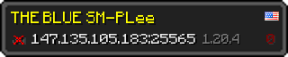 Userbar 320x64 in Minecraft-Stil für den Server 147.135.105.183:25565