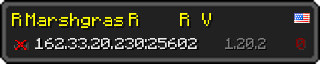 Userbar 320x64 in minecraft style for 162.33.20.230:25602