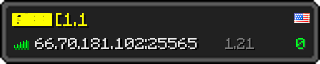 Userbar 320x64 in minecraft style for 66.70.181.102:25565