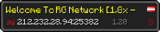 Userbar 320x64 in Minecraft-Stil für den Server 212.232.28.94:25382