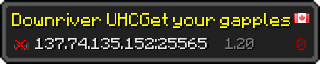 Userbar 320x64 in Minecraft-Stil für den Server 137.74.135.152:25565