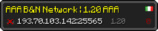 Userbar 320x64 in minecraft style for 193.70.103.142:25565