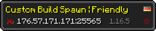 Userbar 320x64 in Minecraft-Stil für den Server 176.57.171.171:25565