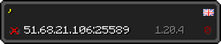 Userbar 320x64 in Minecraft-Stil für den Server 51.68.21.106:25589