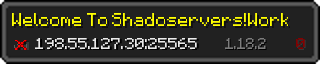 Userbar 320x64 in Minecraft-Stil für den Server 198.55.127.30:25565