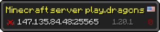 Userbar 320x64 in Minecraft-Stil für den Server 147.135.84.48:25565