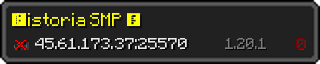 Userbar 320x64 in minecraft style for 45.61.173.37:25570