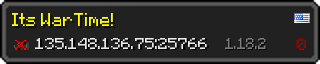 Userbar 320x64 in Minecraft-Stil für den Server 135.148.136.75:25766