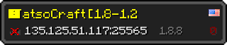 Userbar 320x64 in minecraft style for 135.125.51.117:25565