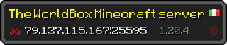 Userbar 320x64 in minecraft style for 79.137.115.167:25595