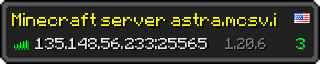 Userbar 320x64 in minecraft style for 135.148.56.233:25565