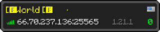 Юзербар 320x64 у стилі майнкрафт для сервера 66.70.237.136:25565