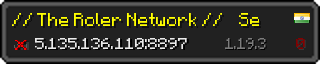 Userbar 320x64 in minecraft style for 5.135.136.110:8897