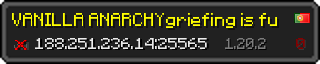 Userbar 320x64 in Minecraft-Stil für den Server 188.251.236.14:25565