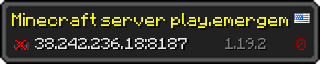 Userbar 320x64 in Minecraft-Stil für den Server 38.242.236.18:8187