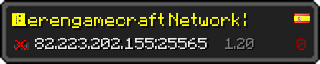 Userbar 320x64 in minecraft style for 82.223.202.155:25565