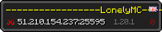 Userbar 320x64 in Minecraft-Stil für den Server 51.210.154.237:25595