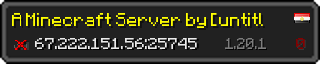 Userbar 320x64 in Minecraft-Stil für den Server 67.222.151.56:25745