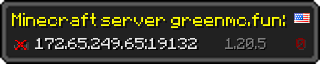 Userbar 320x64 in minecraft style for 172.65.249.65:19132