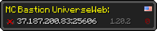 Userbar 320x64 in minecraft style for 37.187.200.83:25606