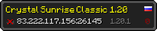 Userbar 320x64 in Minecraft-Stil für den Server 83.222.117.156:26145