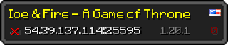 Userbar 320x64 in Minecraft-Stil für den Server 54.39.137.114:25595