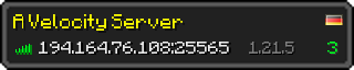 Userbar 320x64 in minecraft style for 194.164.76.108:25565