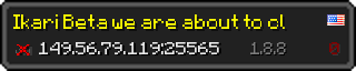 Userbar 320x64 in minecraft style for 149.56.79.119:25565