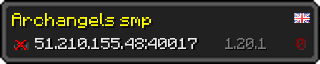 Userbar 320x64 in Minecraft-Stil für den Server 51.210.155.48:40017