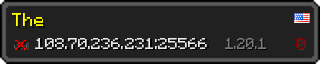 Userbar 320x64 in minecraft style for 108.70.236.231:25566