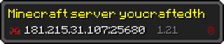 Userbar 320x64 in Minecraft-Stil für den Server 181.215.31.107:25680