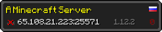 Юзербар 320x64 в стиле майнкрафт для сервера 65.108.21.223:25571