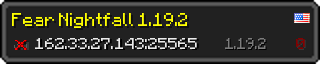 Userbar 320x64 in minecraft style for 162.33.27.143:25565