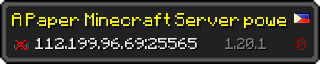 Userbar 320x64 in minecraft style for 112.199.96.69:25565